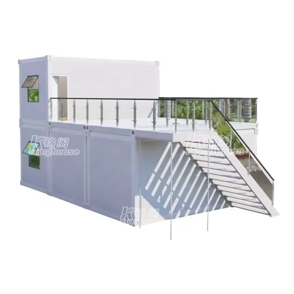 Luxury 20Ft 40Ft Prefabricated Double Decker Modular Container Homes Sandwich Panel Mobile Container Homes for Sale