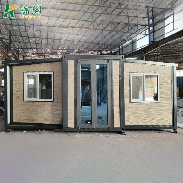 Luxury Living Homes Easy Assembly 20 ft 2 Bedroom Flat Pack Collapsible Expandable Container House
