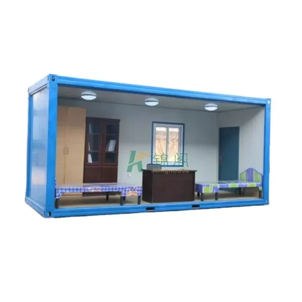 Modern Technology Portable Sandwich Panel Detachable Mobile Container Homes With Two Bedroom