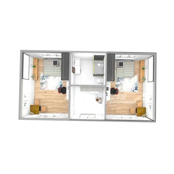 Modular Two Bedroom Prefab Kit Home