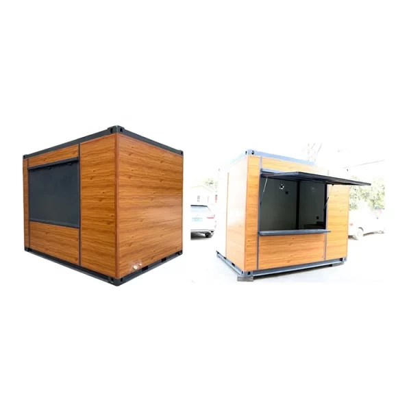 Innovative Outdoor Food Kiosk Design: Prefab Mobile Coffee Shop Container