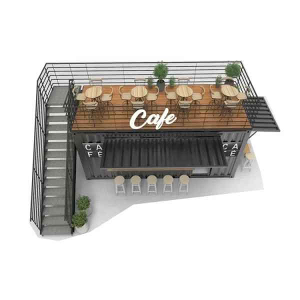 Modern Portable Prefab Coffee Kiosk Design