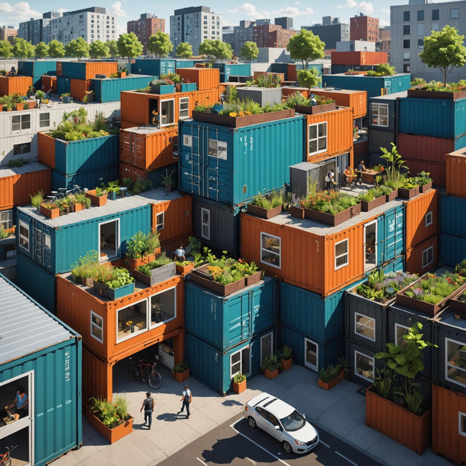 The Future of Urban Living: Container Apartment Building
